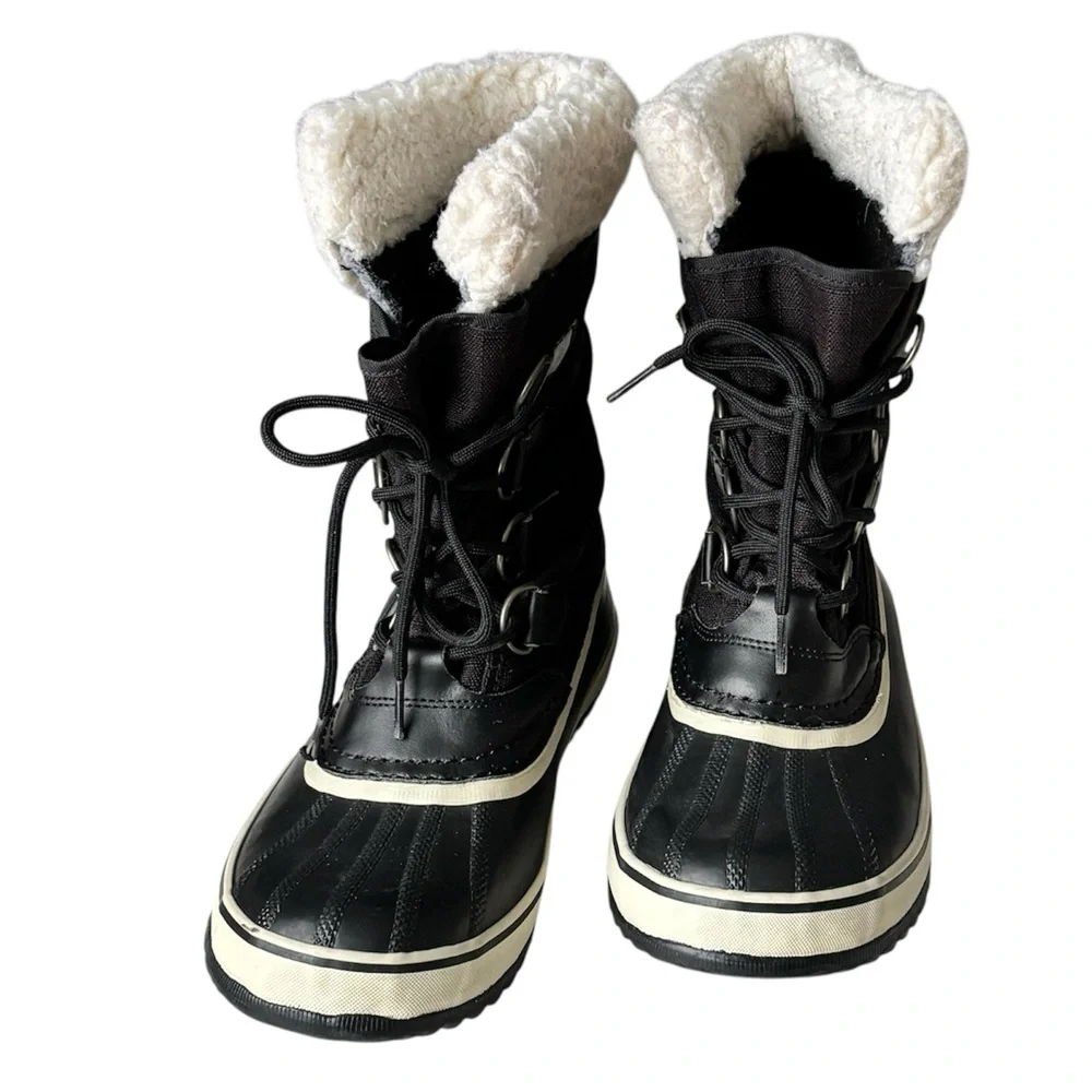 SOREL Winter Carnival Waterproof Boots - Black/Quarry | Size 6 - Picture 6 of 14